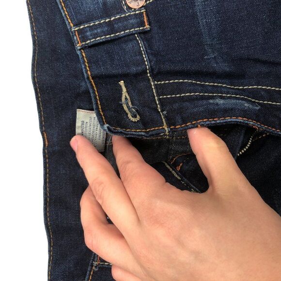 Brand New Vintage True Religion Embroidered Jeans Size 36 JOEY Blue - Picture 8 of 12